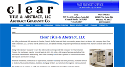 Desktop Screenshot of cleartitlellc.com