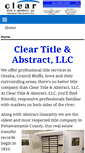 Mobile Screenshot of cleartitlellc.com