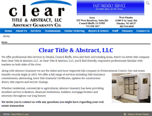 Tablet Screenshot of cleartitlellc.com